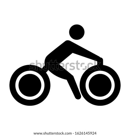 cycling icon or logo isolated sign symbol vector illustration - high quality black style vector icons
