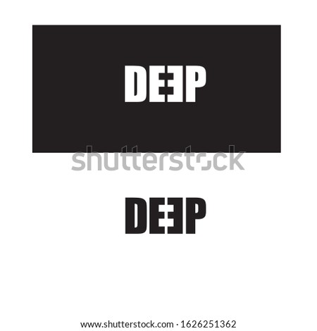 DEEP logo design typographic logo inspiration series typographic logo design logo inspiratin