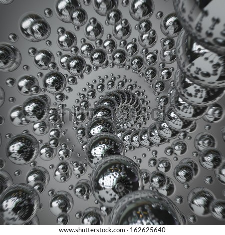 abstract background. silver glossy molecules structure High resolution 3d render 
