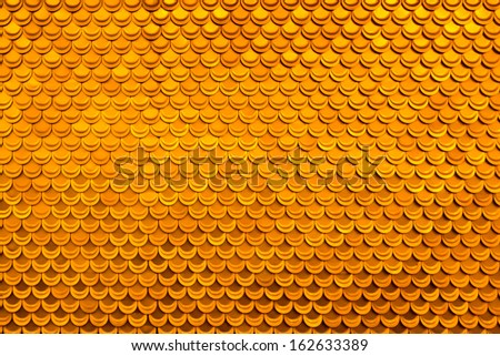 A background of golden tiles