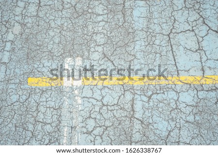 blue color cement background is cracked