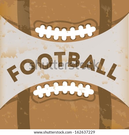 american football design over brown background vector illustration 