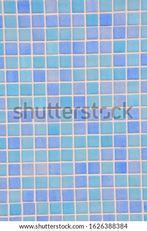 Photo Picture of blue abstract tile texture background