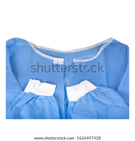 disposable surgical gown for surgery
 Royalty-Free Stock Photo #1626497428