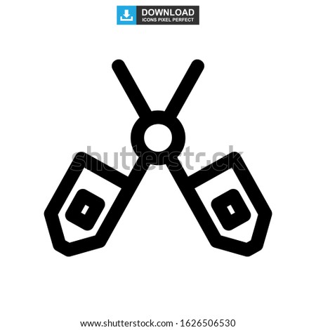 scissors icon or logo isolated sign symbol vector illustration - high quality black style vector icons
