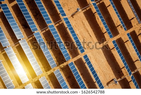 Aerial Photovoltaic Photovoltaics in Desert Areas