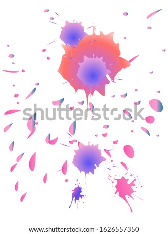 Watercolor stains. Vector illustration.Dirty artistic design elements.