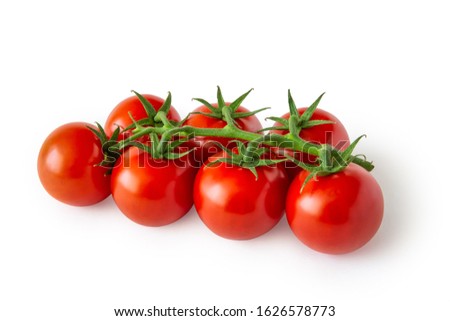Tomato branch on isolated background. Full depth of field. Royalty-Free Stock Photo #1626578773