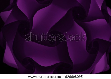 Abstract art, Purple lighting, origami style of photography