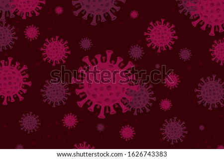 Illustrations concept coronavirus COVID-19. virus wuhan from china. Vector illustrate. Royalty-Free Stock Photo #1626743383