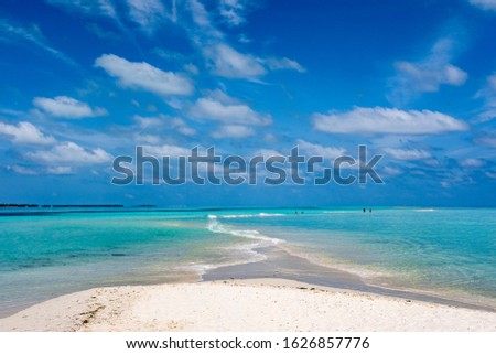 Heavenly panorama on the Kuredu island Maldives