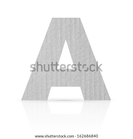 a letter cardboard texture