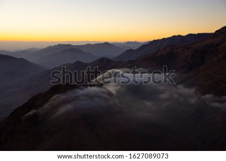 The beautiful Mount Sinai in Egypt