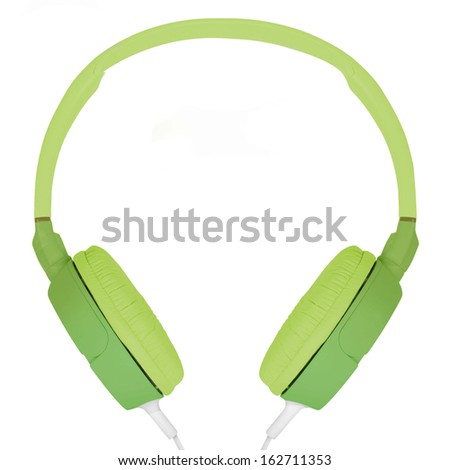 headphones on white background