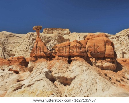 Unique rock formations in Utah.       