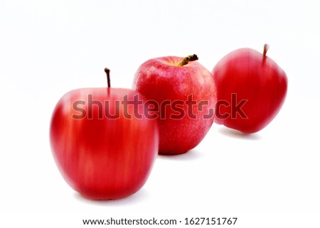 Fresh Apple on white soft blur style