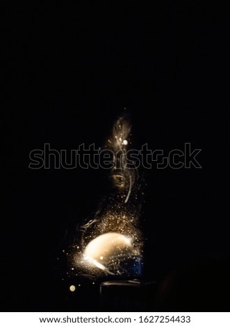 Beautiful lighter sparkle isolated close up