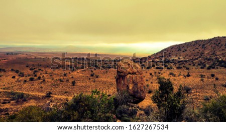 Egg Rock outside Cradock in the Eastern Cape Royalty-Free Stock Photo #1627267534