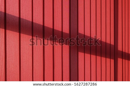 Red panel track blinds curtains abstract modern interior background