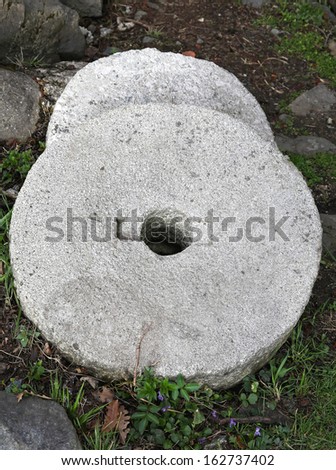 Circle grinding stone for old water mill