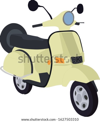 Illustration of scooter vector design