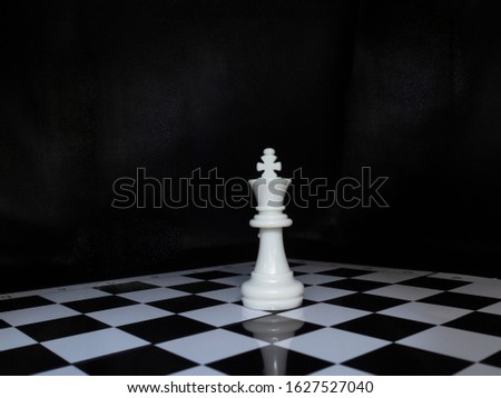 Chess game to demonstrate competition to success playing, the business strategy. 