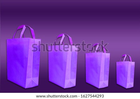 Amazing Purple Color Shopping Bags
