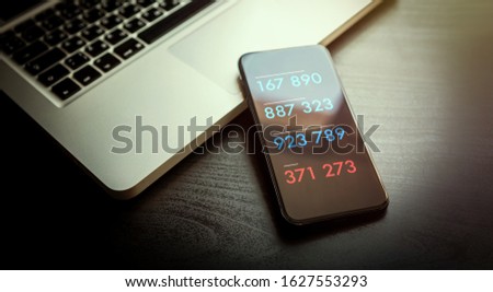 2-step authentication, two steps Verification SMS code password concept. Smartphone with special 2FA software for Secure and reliable access to the network, websites, mobile banking or applications Royalty-Free Stock Photo #1627553293