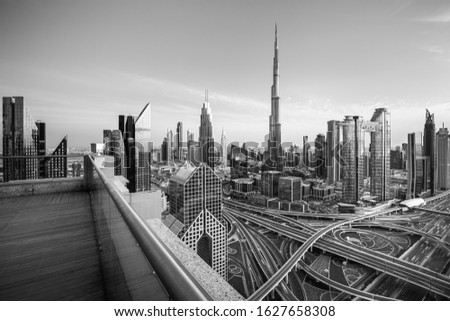Dubai city center - business district, United Arab Emirates