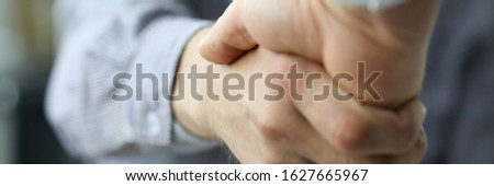 Two business people shaking hands as future prospects symbol close-up