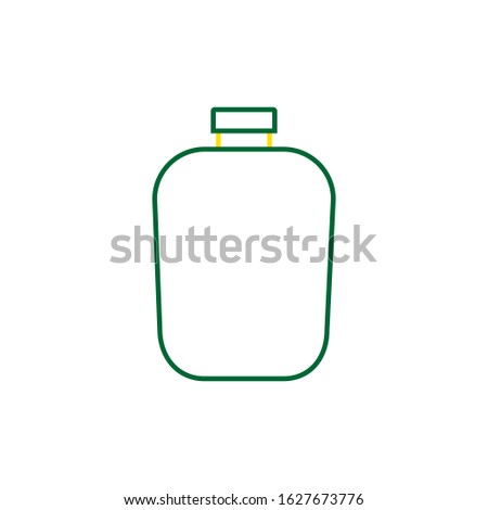 vector icon, camping canteen front view