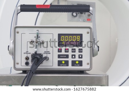 Aerosol photometer for HEPA Leak test - Cleanroom Royalty-Free Stock Photo #1627675882