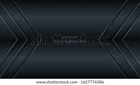 Premium abstract background with silver lines isolated on dark blue background. Premium Vector. Eps 10
