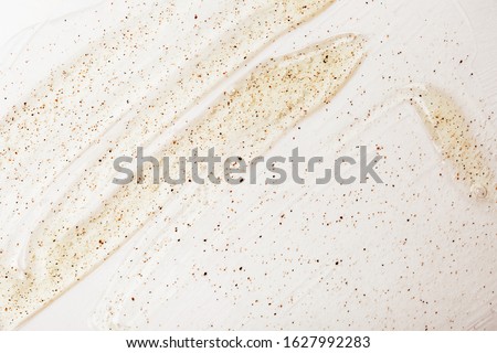 Scrub smear on white background. Beauty concept. Royalty-Free Stock Photo #1627992283