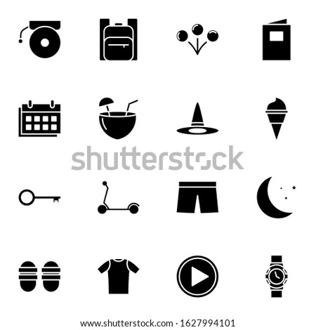 Travel, holiday, outdoor icon set. Simple trip, travelling solid icon sign concept. vector illustration. 