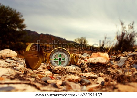 a small compass in the middle of nature that offers you the city of pedriceña durango in the mexican republic