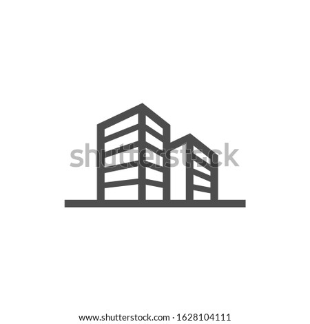 simple building icon flat design.
