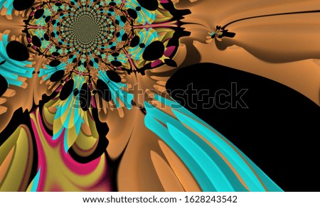 illustration of colorful decorative texture painting. Vibrant paint pattern backdrop