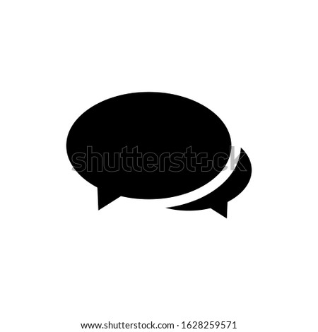 Chat, talk icon vector illustration with a white background