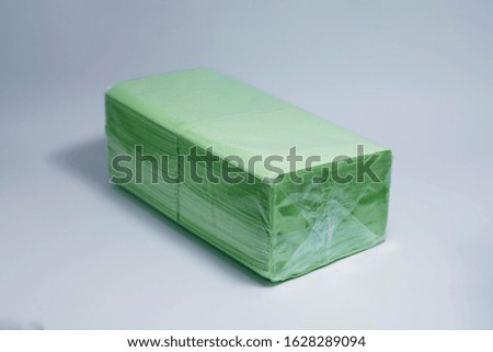 packing napkins on a white background