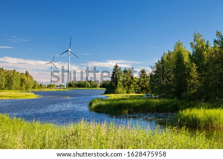 Hamina, Finland - typical local landscape, summer Royalty-Free Stock Photo #1628475958