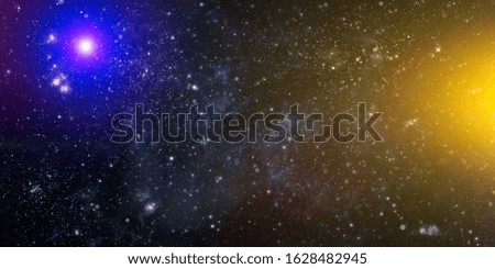 Star dust and pixie dust glitter space backdrop. Space stars and planet conceptual image.