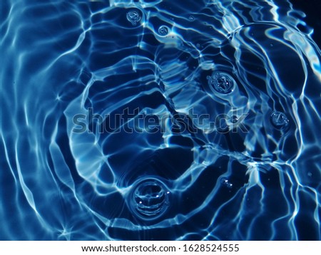 Abstract​ of surface​ blue​ water​ texture​ for​ background​
