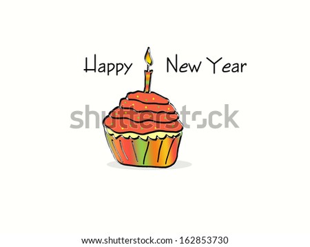 Cupcake - Happy New Year