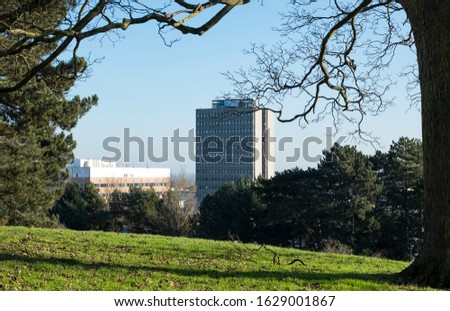 High rise office block background
