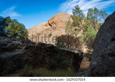 Steep Cliffs at Pinnacles National Park in California