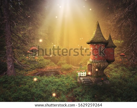 fantasy background in a fairy world