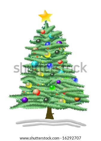  christmas tree vector
