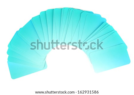 Business cards, isolated on white