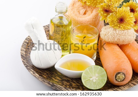 Scrub carrots, honey, olive oil for sensitive skin, add lemon spa treatments.